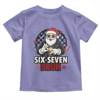 Six Seven Bruh Christmas Meme Toddler T Shirt Cool Santa 67 Hand Sign Street Style Vibes - Wonder Print Shop