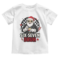 Six Seven Bruh Christmas Meme Toddler T Shirt Cool Santa 67 Hand Sign Street Style Vibes - Wonder Print Shop