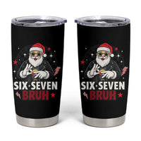 Six Seven Bruh Christmas Meme Tumbler Cup Cool Santa 67 Hand Sign Street Style Vibes - Wonder Print Shop