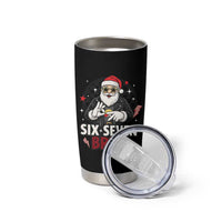 Six Seven Bruh Christmas Meme Tumbler Cup Cool Santa 67 Hand Sign Street Style Vibes - Wonder Print Shop