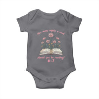How Many Nights a Week Should You Be Reading 6 7 Baby Onesie Aesthetic Floral Book - Wonder Print Shop