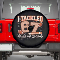 I Tackled 67 Days of School Spare Tire Cover Funny Six Seven Meme Football Lover Milestone - Wonder Print Shop