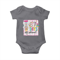 67 Days of School Baby Onesie Six Seven Cute Girly Pencil and Bow for Students Teachers - Wonder Print Shop