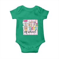 67 Days of School Baby Onesie Six Seven Cute Girly Pencil and Bow for Students Teachers - Wonder Print Shop