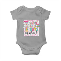 67 Days of School Baby Onesie Six Seven Cute Girly Pencil and Bow for Students Teachers - Wonder Print Shop