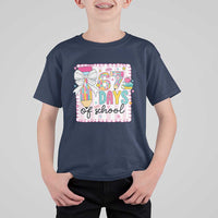 67 Days of School T Shirt For Kid Six Seven Cute Girly Pencil and Bow for Students Teachers - Wonder Print Shop