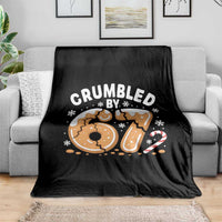 Crumbled by 67 Throw Blanket Funny Gingerbread Christmas Meme Cookie Chaos - Wonder Print Shop