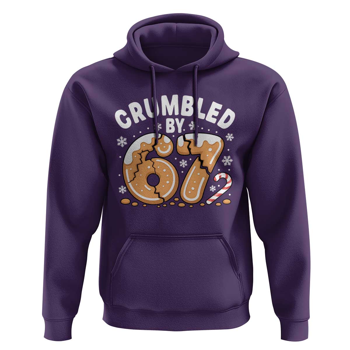 Crumbled by 67 Hoodie Funny Gingerbread Christmas Meme Cookie Chaos - Wonder Print Shop