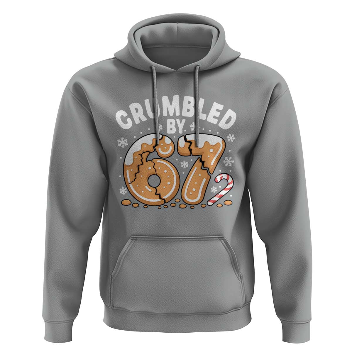Crumbled by 67 Hoodie Funny Gingerbread Christmas Meme Cookie Chaos - Wonder Print Shop