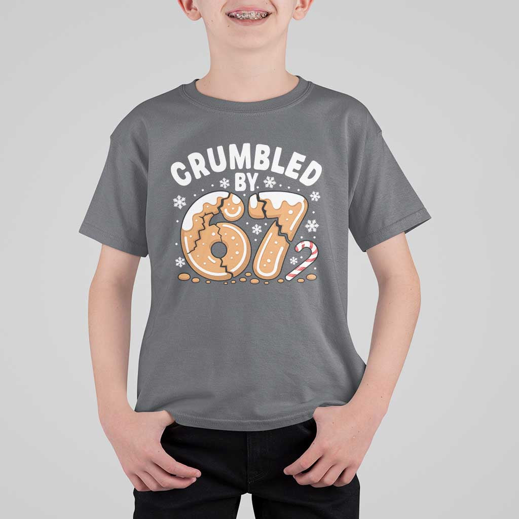 Crumbled by 67 T Shirt For Kid Funny Gingerbread Christmas Meme Cookie Chaos - Wonder Print Shop