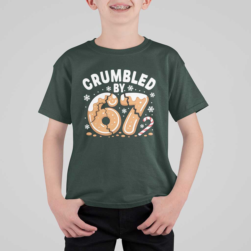 Crumbled by 67 T Shirt For Kid Funny Gingerbread Christmas Meme Cookie Chaos - Wonder Print Shop
