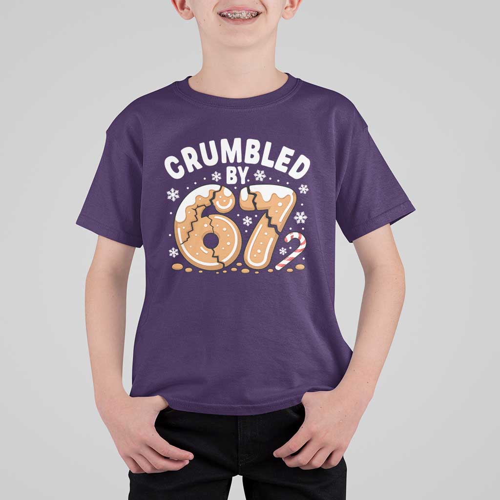Crumbled by 67 T Shirt For Kid Funny Gingerbread Christmas Meme Cookie Chaos - Wonder Print Shop