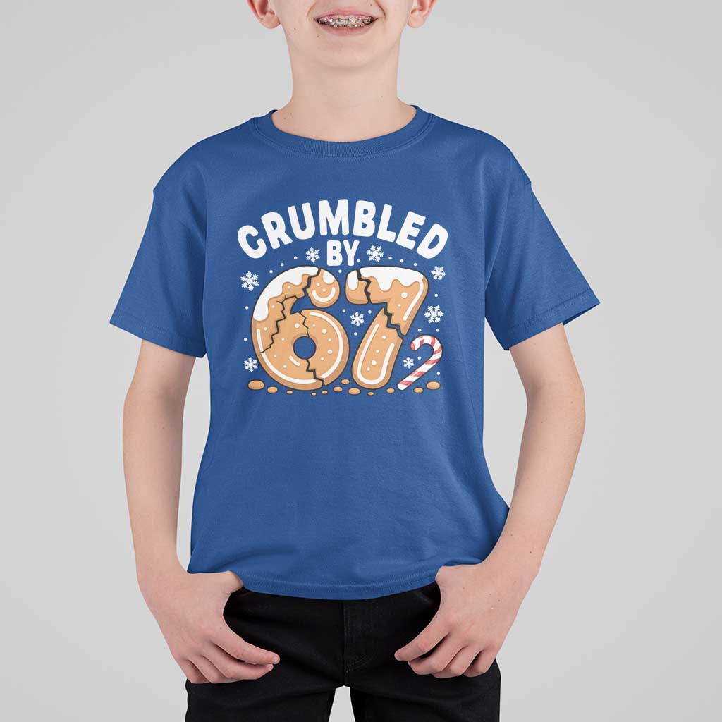 Crumbled by 67 T Shirt For Kid Funny Gingerbread Christmas Meme Cookie Chaos - Wonder Print Shop