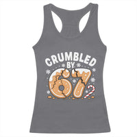 Crumbled by 67 Racerback Tank Top Funny Gingerbread Christmas Meme Cookie Chaos - Wonder Print Shop