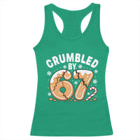 Crumbled by 67 Racerback Tank Top Funny Gingerbread Christmas Meme Cookie Chaos - Wonder Print Shop