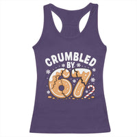 Crumbled by 67 Racerback Tank Top Funny Gingerbread Christmas Meme Cookie Chaos - Wonder Print Shop