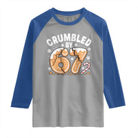 Crumbled by 67 Raglan Shirt Funny Gingerbread Christmas Meme Cookie Chaos - Wonder Print Shop