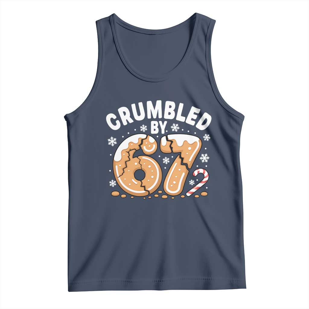 Crumbled by 67 Tank Top Funny Gingerbread Christmas Meme Cookie Chaos - Wonder Print Shop