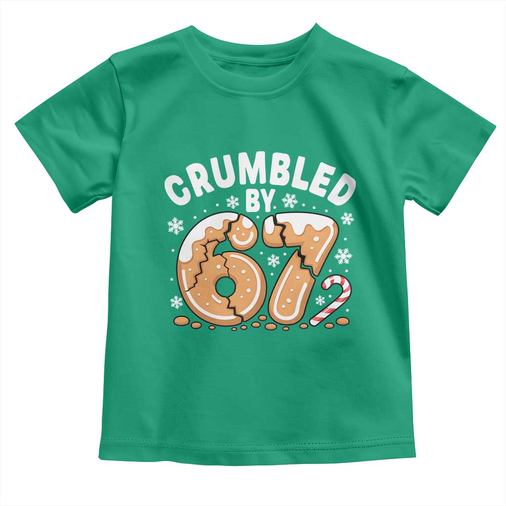Crumbled by 67 Toddler T Shirt Funny Gingerbread Christmas Meme Cookie Chaos - Wonder Print Shop