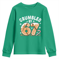 Crumbled by 67 Youth Sweatshirt Funny Gingerbread Christmas Meme Cookie Chaos - Wonder Print Shop