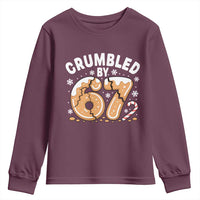 Crumbled by 67 Youth Sweatshirt Funny Gingerbread Christmas Meme Cookie Chaos - Wonder Print Shop