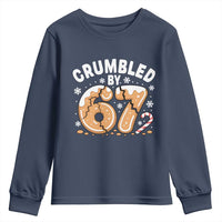 Crumbled by 67 Youth Sweatshirt Funny Gingerbread Christmas Meme Cookie Chaos - Wonder Print Shop