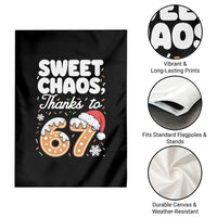 Sweet Chaos Thanks to 67 Garden Flag Funny Christmas Cookie Meme with Sprinkles - Wonder Print Shop