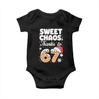 Sweet Chaos Thanks to 67 Baby Onesie Funny Christmas Cookie Meme with Sprinkles - Wonder Print Shop