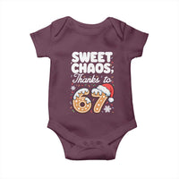 Sweet Chaos Thanks to 67 Baby Onesie Funny Christmas Cookie Meme with Sprinkles - Wonder Print Shop