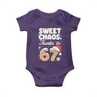 Sweet Chaos Thanks to 67 Baby Onesie Funny Christmas Cookie Meme with Sprinkles - Wonder Print Shop