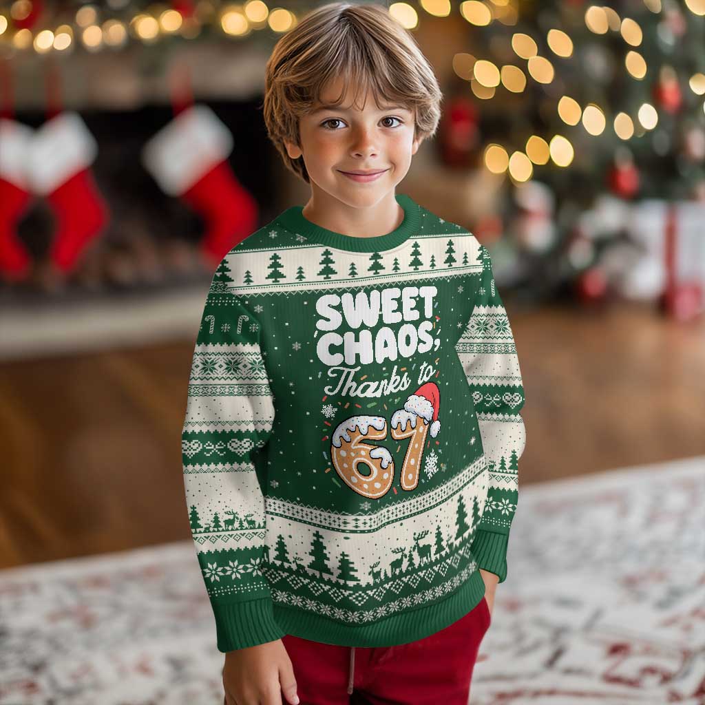 Sweet Chaos Thanks to 67 Ugly Christmas Sweater Funny Xmas Cookie Meme with Sprinkles - Wonder Print Shop
