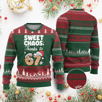 Sweet Chaos Thanks to 67 Ugly Christmas Sweater Funny Xmas Cookie Meme with Sprinkles - Wonder Print Shop