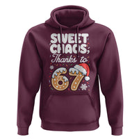 Sweet Chaos Thanks to 67 Hoodie Funny Christmas Cookie Meme with Sprinkles - Wonder Print Shop