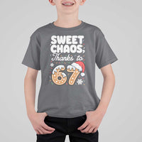 Sweet Chaos Thanks to 67 T Shirt For Kid Funny Christmas Cookie Meme with Sprinkles - Wonder Print Shop