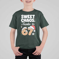 Sweet Chaos Thanks to 67 T Shirt For Kid Funny Christmas Cookie Meme with Sprinkles - Wonder Print Shop