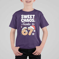 Sweet Chaos Thanks to 67 T Shirt For Kid Funny Christmas Cookie Meme with Sprinkles - Wonder Print Shop