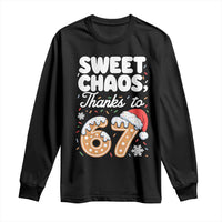 Sweet Chaos Thanks to 67 Long Sleeve Shirt Funny Christmas Cookie Meme with Sprinkles - Wonder Print Shop