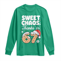 Sweet Chaos Thanks to 67 Long Sleeve Shirt Funny Christmas Cookie Meme with Sprinkles - Wonder Print Shop