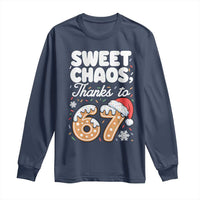Sweet Chaos Thanks to 67 Long Sleeve Shirt Funny Christmas Cookie Meme with Sprinkles - Wonder Print Shop