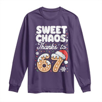 Sweet Chaos Thanks to 67 Long Sleeve Shirt Funny Christmas Cookie Meme with Sprinkles - Wonder Print Shop