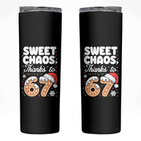 Sweet Chaos Thanks to 67 Skinny Tumbler Funny Christmas Cookie Meme with Sprinkles - Wonder Print Shop