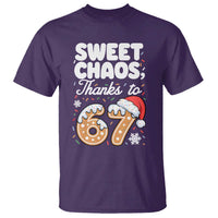 Sweet Chaos Thanks to 67 T Shirt Funny Christmas Cookie Meme with Sprinkles - Wonder Print Shop