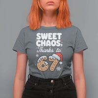 Sweet Chaos Thanks to 67 T Shirt For Women Funny Christmas Cookie Meme with Sprinkles - Wonder Print Shop