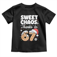 Sweet Chaos Thanks to 67 Toddler T Shirt Funny Christmas Cookie Meme with Sprinkles - Wonder Print Shop