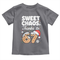 Sweet Chaos Thanks to 67 Toddler T Shirt Funny Christmas Cookie Meme with Sprinkles - Wonder Print Shop
