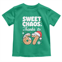 Sweet Chaos Thanks to 67 Toddler T Shirt Funny Christmas Cookie Meme with Sprinkles - Wonder Print Shop