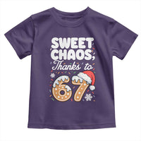 Sweet Chaos Thanks to 67 Toddler T Shirt Funny Christmas Cookie Meme with Sprinkles - Wonder Print Shop