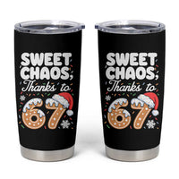 Sweet Chaos Thanks to 67 Tumbler Cup Funny Christmas Cookie Meme with Sprinkles - Wonder Print Shop