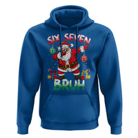 Six Seven Bruh Christmas Hoodie Funny Dabbing Santa 67 Meme Holiday Gag Gift - Wonder Print Shop
