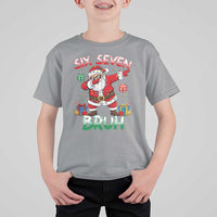 Six Seven Bruh Christmas T Shirt For Kid Funny Dabbing Santa 67 Meme Holiday Gag Gift - Wonder Print Shop